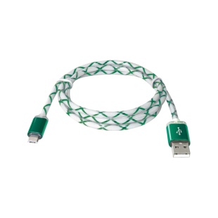 Кабель, 1 м, Type-A - MFI, зеленый цвет, DEFENDER - интернет-магазин optom-k.com