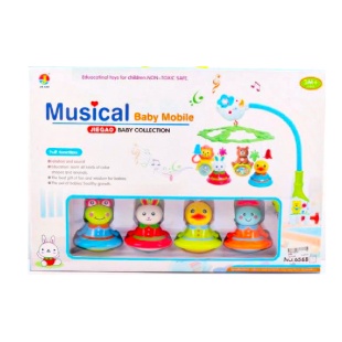 Мобиль на кроватку, механический, музыкальный, в коробке 49х34х8,5 см - интернет-магазин optom-k.com