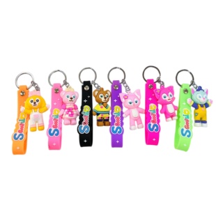 Брелок силиконовый, 5 см, в ассортименте, "Звірята" - интернет-магазин optom-k.com