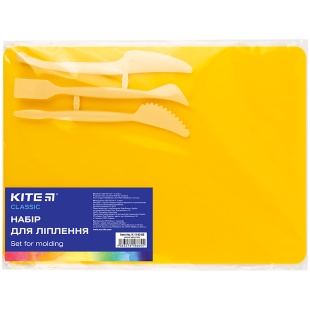 Дошка для ліплення, 180х250 мм, пластикова, зі стеками, жовта, "Kite Classic", KITE канцелярія - інтернет-магазин optom-k.com