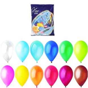 Воздушный шар, 5 см, пастель, разных цветов, Gemar Воздушный шар, 5 см, пастель, разных цветов, Gemar - интернет-магазин optom-k.com