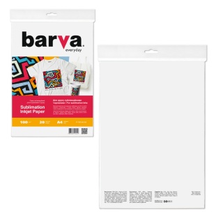 Фотобумага BARVA, А4, 100 гр, 20 листов, "Everyday, Sublimation" - интернет-магазин optom-k.com