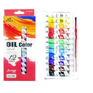 Фарба масляна, 12 кольорів, 12 мл, "OIL Color", Bomeijia - інтернет-магазин optom-k.com