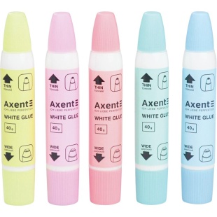 Клей ПВА, 40 г, 2 аппликатор, AXENT - интернет-магазин optom-k.com