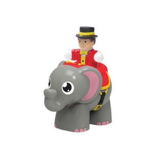 Слон, пластиковий, з фігуркою, в упаковці 14х12х8 см, "Цирковий слон", WOW TOYS - інтернет-магазин optom-k.com