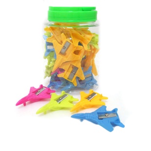 Точилка, пластиковая, одинарная, "Истребитель", ООПТ - интернет-магазин optom-k.com