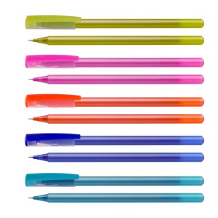 Ручка масляна, 0,7 мм, пластиковий корпус, "Flame" , OPTIMA - інтернет-магазин optom-k.com