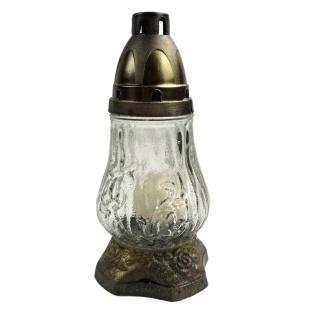 Лампадка, 18 см, 18 часов горения, "Огонек прозрачный" - интернет-магазин optom-k.com