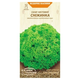 Салат Листовий, 1 г, "Сніжинка", Насіння України - інтернет-магазин optom-k.com