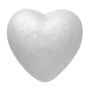 Сердце пенопластовое, 6 см - интернет-магазин optom-k.com