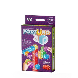 Гра настільна, розвиваюча, у коробці 2,5х9х13 см,  "Fortuno 3D", Danko Toys - інтернет-магазин optom-k.com