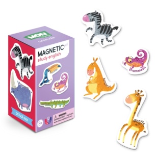 Игра магнитная, 10 элементов, в коробке 12х7х7 см, "Животные", DODO - интернет-магазин optom-k.com