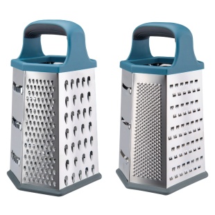 Терка 6-сторонняя, 22,5 см, нержавеющая сталь, пластиковый держатель, "Rasch", RINGEL - интернет-магазин optom-k.com