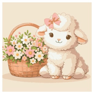 Картина по номерам, 30х30 см, с набором красок и 3 кисточками, "Волшебный ягненок" Картина по номерам, 30х30 см, с набором красок и 3 кисточками, "Волшебный ягненок" - интернет-магазин optom-k.com