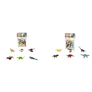 Набор животных, 6 штук, в ассортименте, в пакете 12х16х2 см, "Динозавры" - интернет-магазин optom-k.com