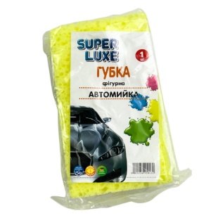 Губка, 17х10х7 см, Автомийка, "ТМ SUPER LUXE" - інтернет-магазин optom-k.com