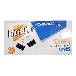 Упаковка биндеров, 32 мм, 12 шт в уп, Binder clips - интернет-магазин optom-k.com