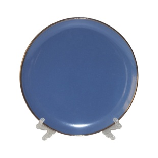 Тарелка, 20 см, керамика, круглая, синяя, "ROYAL", LIMITED EDITION - интернет-магазин optom-k.com