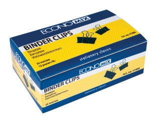 Упаковка биндеров, 25 мм, 12 штук, ECONOMIX - интернет-магазин optom-k.com