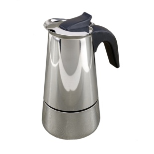 Кофеварка гейзерная, на 4 чашки по 50 мл, с крышкой, в коробке, A-Plus - интернет-магазин optom-k.com