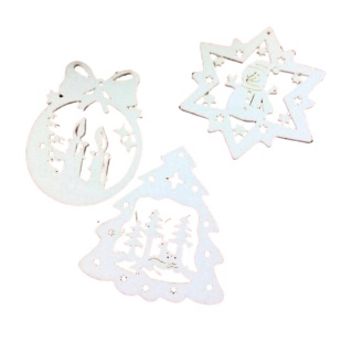 Виріб з фетру, 7 см, 3 штуки, в пакеті, "Новий Рік" - інтернет-магазин optom-k.com