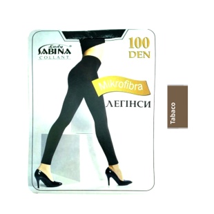 Легінси жіночі, мікрофібра, 100 Den, розмір 4, табако, Lady Sabina - інтернет-магазин optom-k.com
