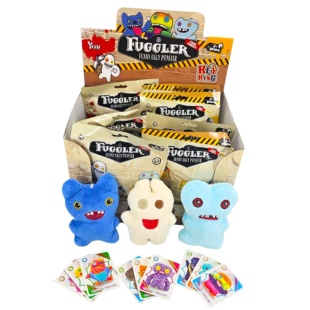 Игрушка-брелок, 16 см, с тремя карточками, в ассортименте - интернет-магазин optom-k.com