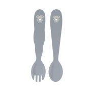 Набор столовых приборов: ложка и вилка, пластиковые, детские, "Baby Le Petit", TRAMONTINA - интернет-магазин optom-k.com