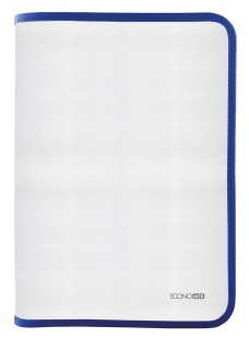 Папка для тетрадей, В5, пластиковая, на молнии, синий цвет, ECONOMIX - интернет-магазин optom-k.com