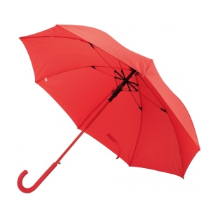 Зонт-трость, полуавтомат, красный цвет, "CITY", Optima PROMO - интернет-магазин optom-k.com
