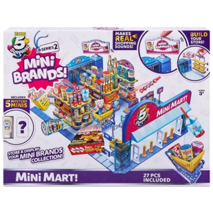 Игровой набор, 27 деталей, пластик, "Supermarket", ZURU MINI BRANDS - интернет-магазин optom-k.com