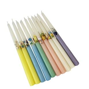 Свеча-конус, 28 см, цветная, "Пасхальная" - интернет-магазин optom-k.com