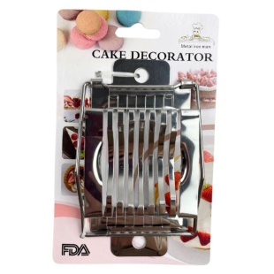 Яйцерезка, 8х14 см, металлическая, на планшете - интернет-магазин optom-k.com