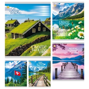 Тетрадь, 60 листов, клетка, "Природа", Тетрада - интернет-магазин optom-k.com