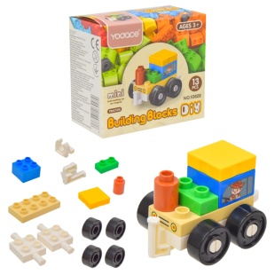 Конструктор, 13 деталей, в коробке 11х6х10 см - интернет-магазин optom-k.com