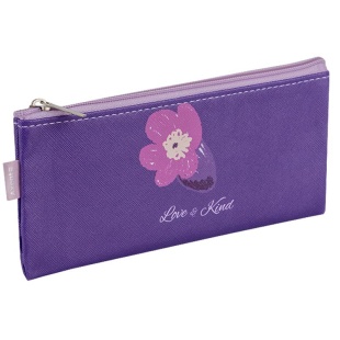Пенал, 200х110 мм, на молнии, "Lavender-1", AXENT - интернет-магазин optom-k.com