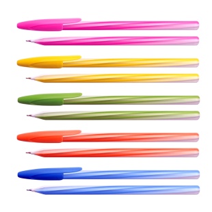 Ручка масляная, 0,7 мм, пластиковый корпус, "Fresh up", OPTIMA - интернет-магазин optom-k.com