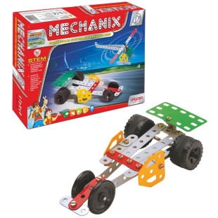 Конструктор металлический, 98 деталей, в ассортименте, в коробке 26х20х4 см, "MECHANIX" - интернет-магазин optom-k.com