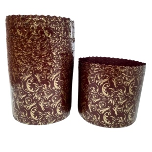Форма для выпечки кулича, 134х95 мм, 500-550 г, бумажная, "Италия узор", Barus - интернет-магазин optom-k.com