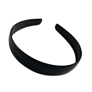 Упаковка обідків для волосся, 2 см, 6 шт, пластиковий, чорний колір - інтернет-магазин optom-k.com