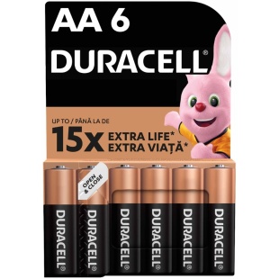 Спайка батарейок, LR06 MN1500 1x6 шт., DURACELL Спайка батарейок, LR06 MN1500 1x6 шт., DURACELL - інтернет-магазин optom-k.com