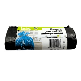 Упаковка пакетов для мусора, 60 л, 20 штук, Fantee - интернет-магазин optom-k.com