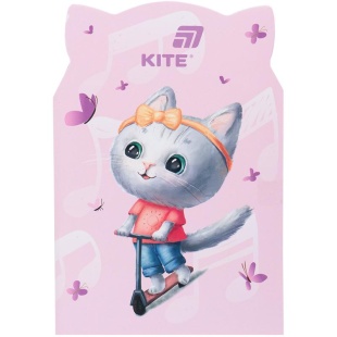 Блокнот, В6, 48 листов, клетка, мягкая обложка, "Pink cat", KITE канцелярия - интернет-магазин optom-k.com