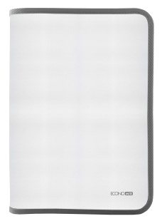 Папка для тетрадей, В5, пластиковая, на молнии, серый цвет, ECONOMIX - интернет-магазин optom-k.com