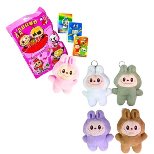 Игрушка-брелок, 15 см, 3 карточки, в ассортименте - интернет-магазин optom-k.com