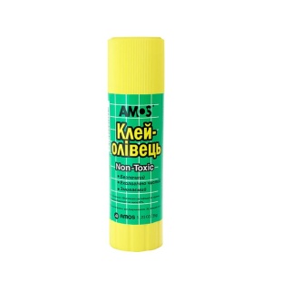 Клей-карандаш, 22 г, Amos - интернет-магазин optom-k.com