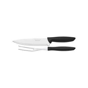 Набор столовых приборов: нож, лезвие - 178 мм, вилка, металлические, "Plenus", TRAMONTINA - интернет-магазин optom-k.com