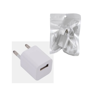 Зарядний пристрій, USB-роз'єм, 5V/1A, білого кольору, "Powerl Adapter" - інтернет-магазин optom-k.com