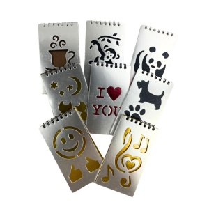 Блокнот, 7х13 см, 40 листов, чистый лист, верхняя спираль, металлизированная обложка, Фолио+ - интернет-магазин optom-k.com