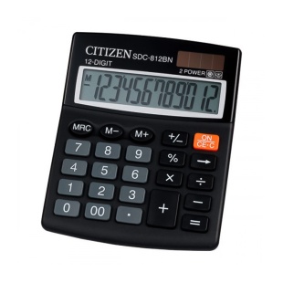 Калькулятор, 12 разрядов, 3х100х125 мм, солнечная + литиевая батарея, Citizen Калькулятор, 12 разрядов, 3х100х125 мм, солнечная + литиевая батарея, Citizen - интернет-магазин optom-k.com